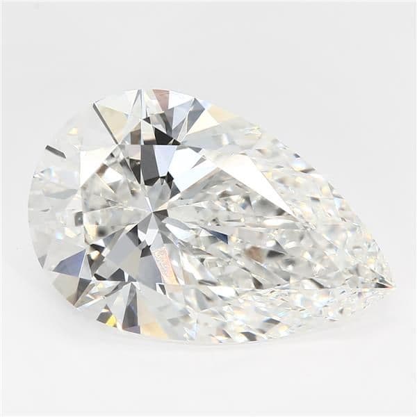 GCAL | 7.55ct | Pear | F | VS1 | Excellent