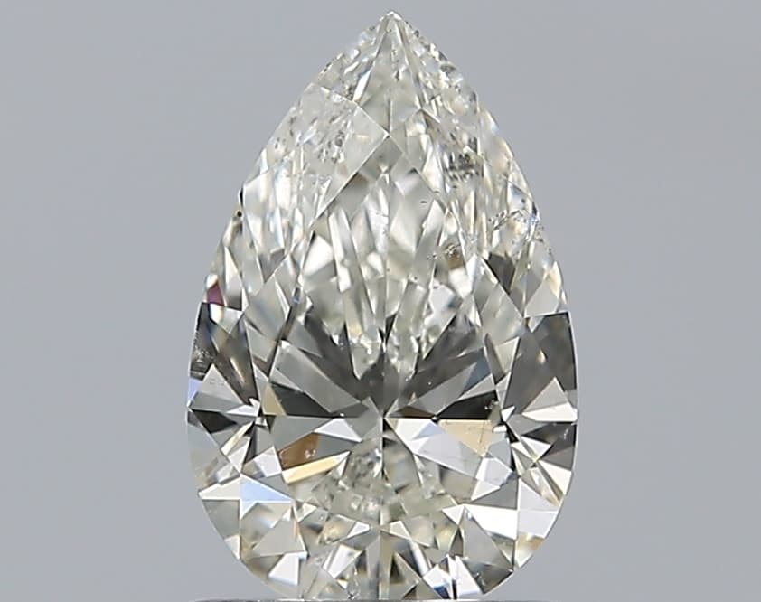 GIA | 0.91ct | Pear | J | SI2 | Excellent