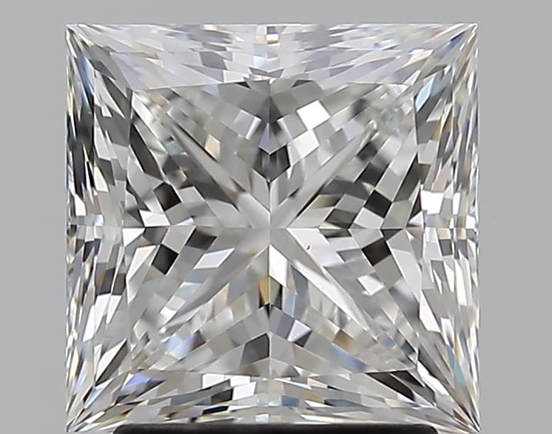 2.6ct | Princess | F | VS1 | Ideal