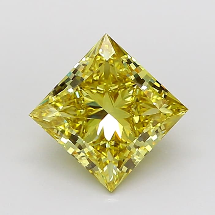 IGI | 3.49ct | Princess | FANCY | VVS2 | Excellent