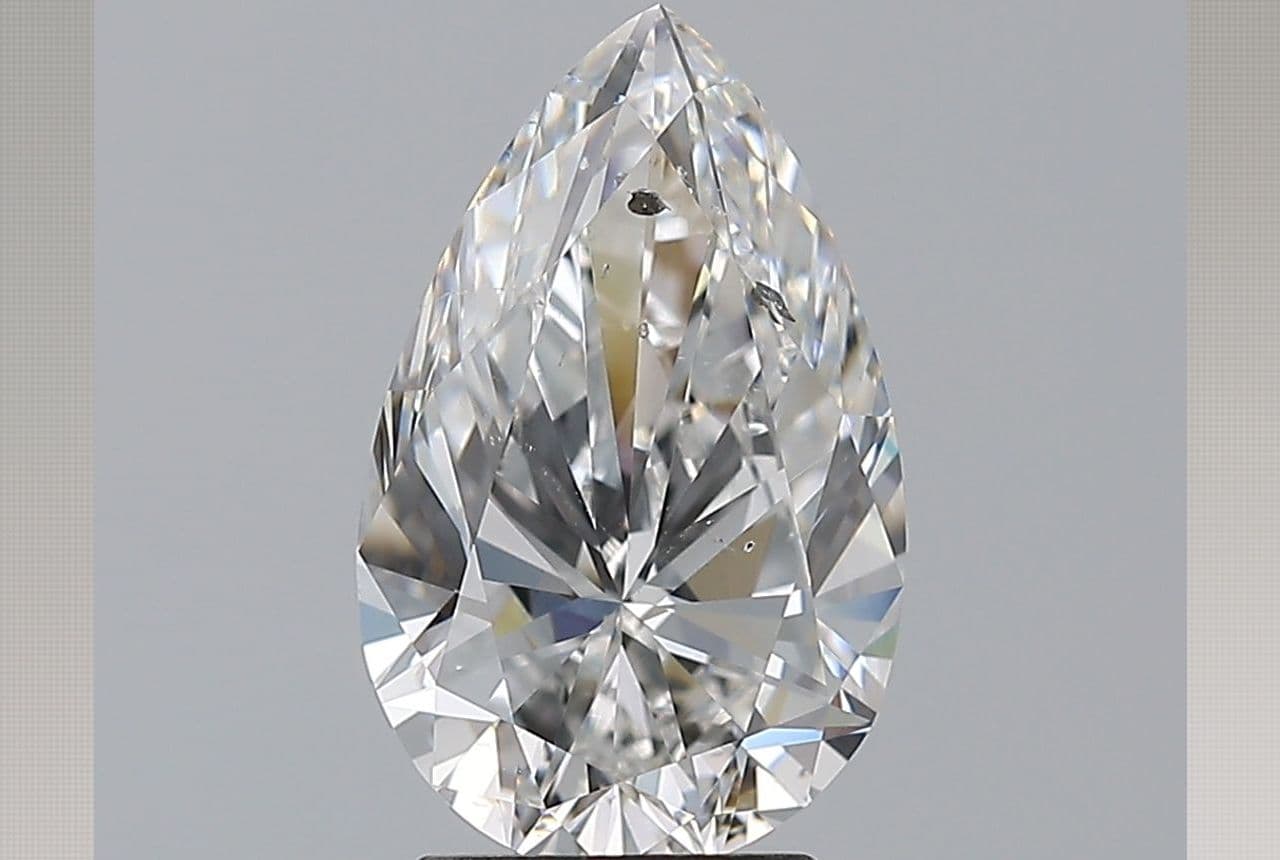 GIA | 2.5ct | Pear | E | SI2 | Excellent