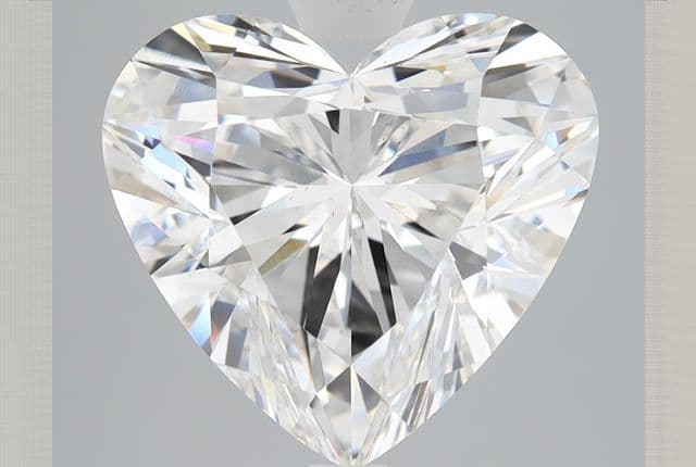 5.26ct | Heart | F | VS2 | Ideal