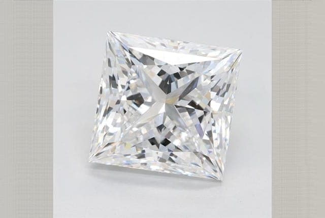4.16ct | Princess | D | VVS2 | Excellent