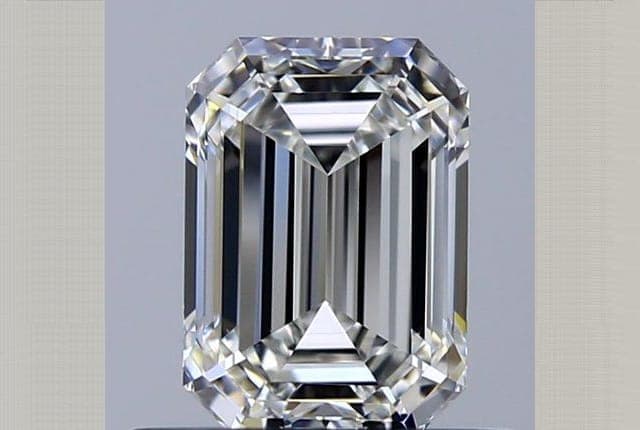 0.66ct | Emerald | F | VVS2 | Ideal