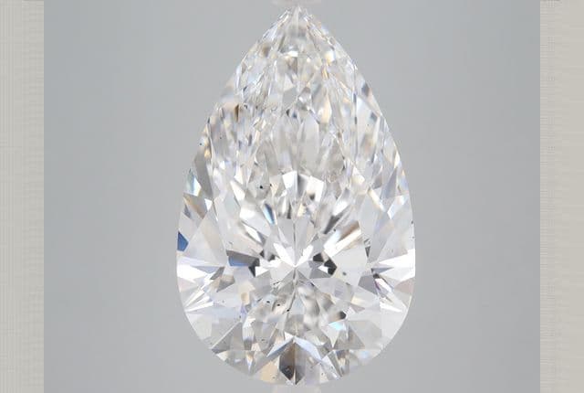6.58ct | Pear | F | SI1 | Ideal