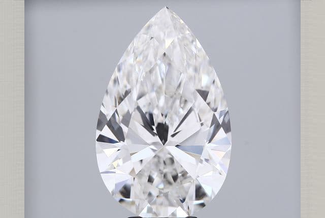 IGI | 11.03ct | Pear | F | VVS2 | Ideal