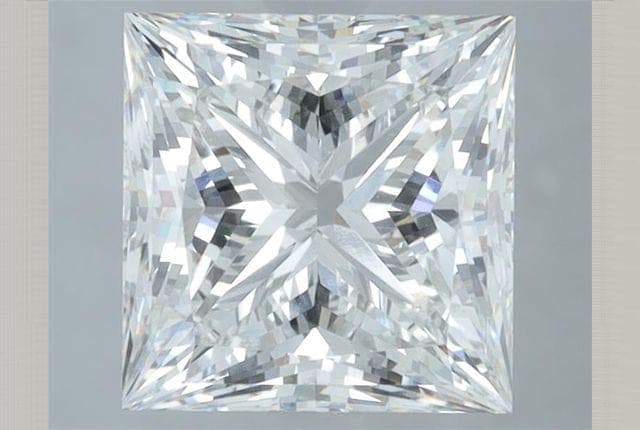 IGI | 3.72ct | Princess | F | VVS2 | Ideal