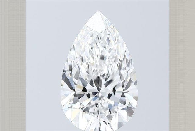 IGI | 5ct | Pear | E | VVS2 | Ideal