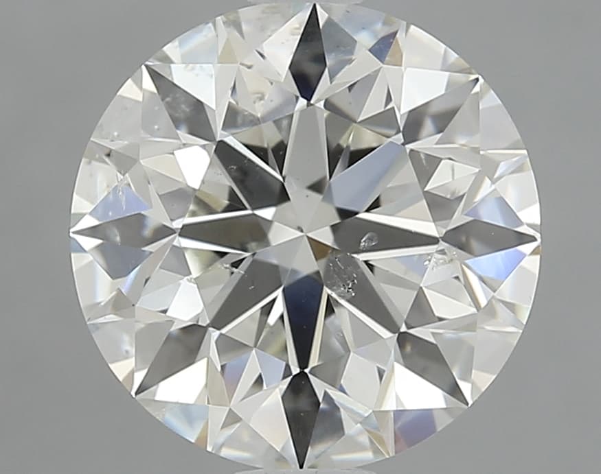 GIA | 2.61ct | Round | J | SI2 | Excellent