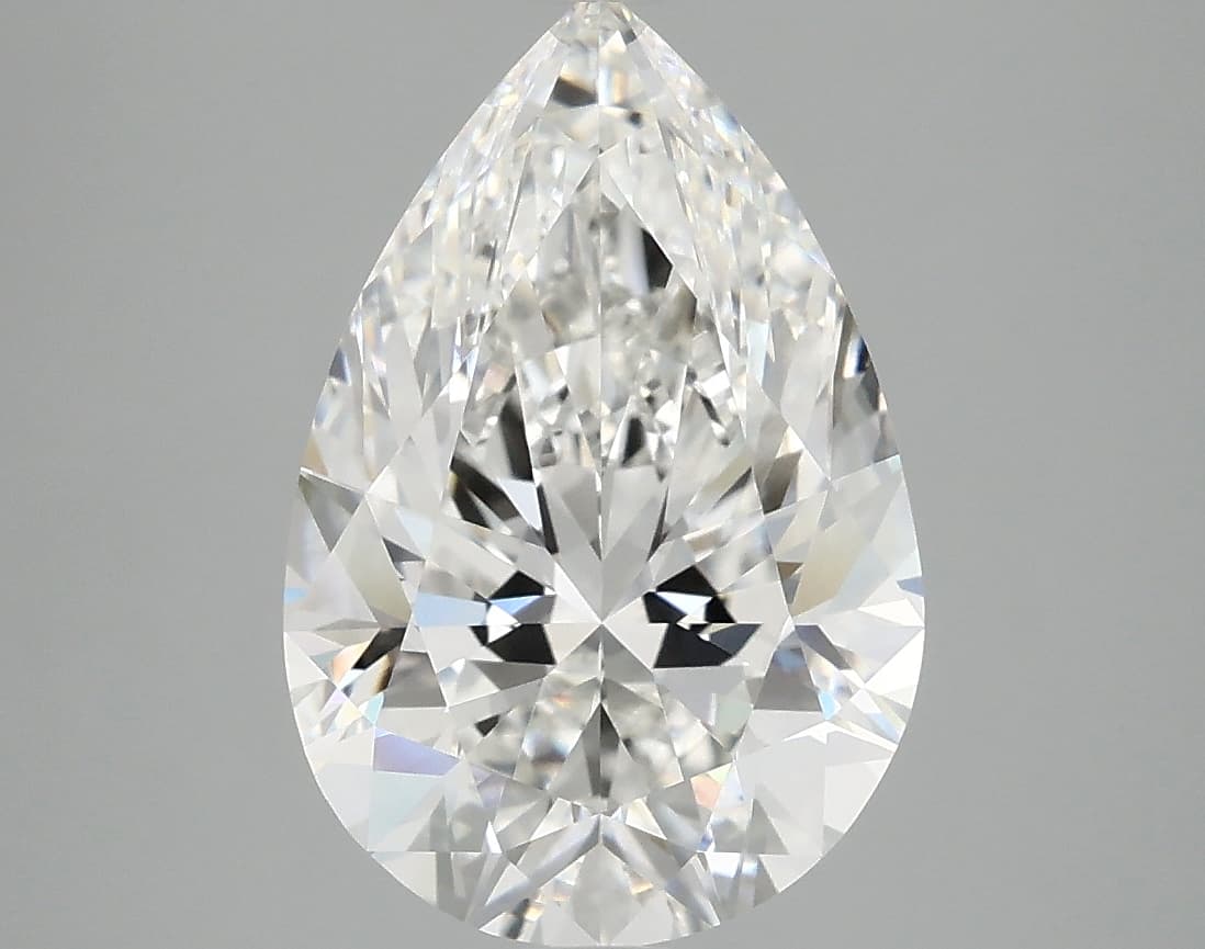 IGI | 3.81ct | Pear | F | VVS2 | Excellent