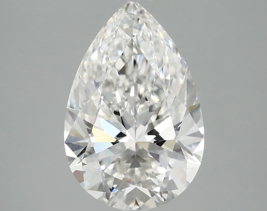 IGI | 2.92ct | Pear | F | VS1 | Excellent