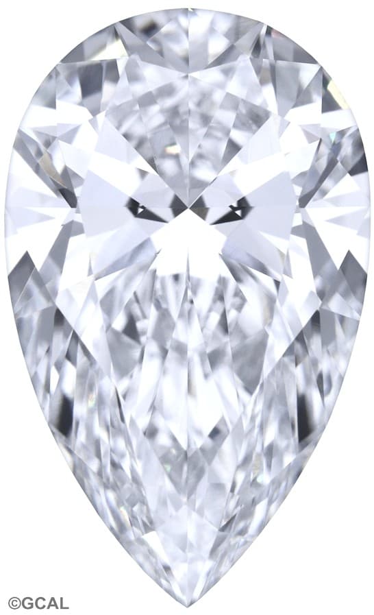 GCAL | 2.5ct | Pear | D | VS1 | Ideal