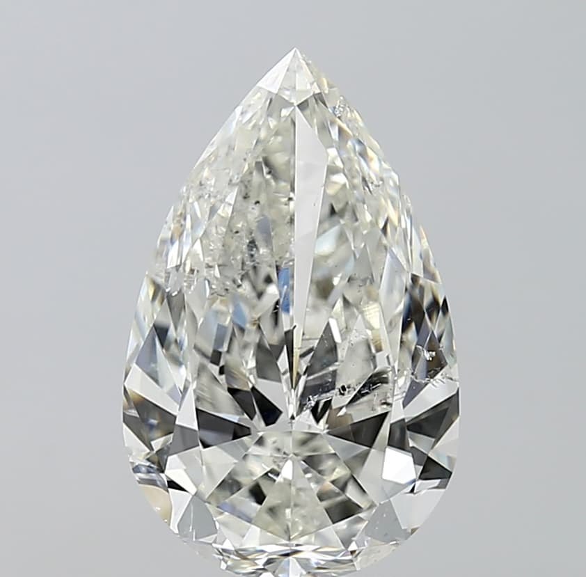 GIA | 3.51ct | Pear | J | SI2 | Ideal