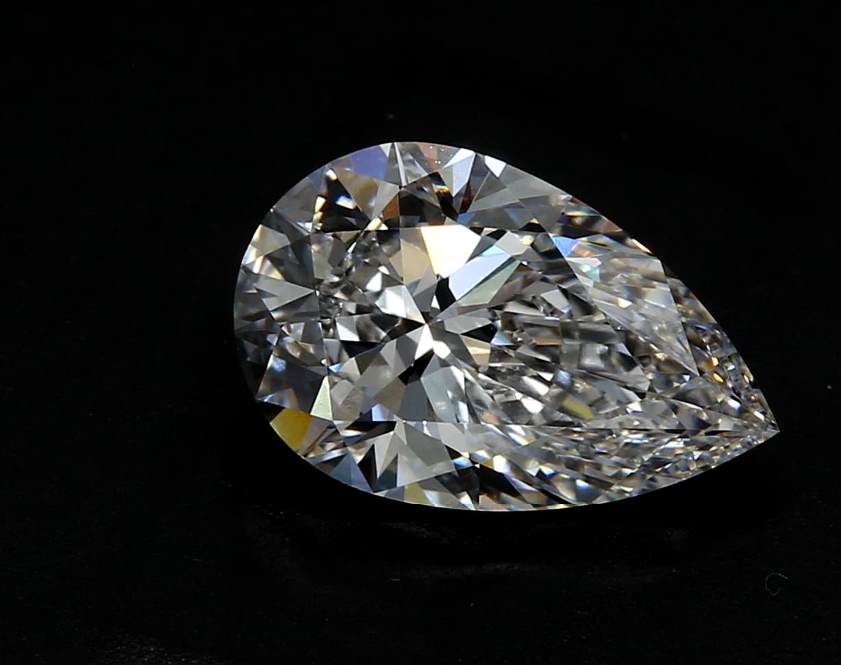 IGI | 10.1ct | Pear | F | VVS1 | Ideal