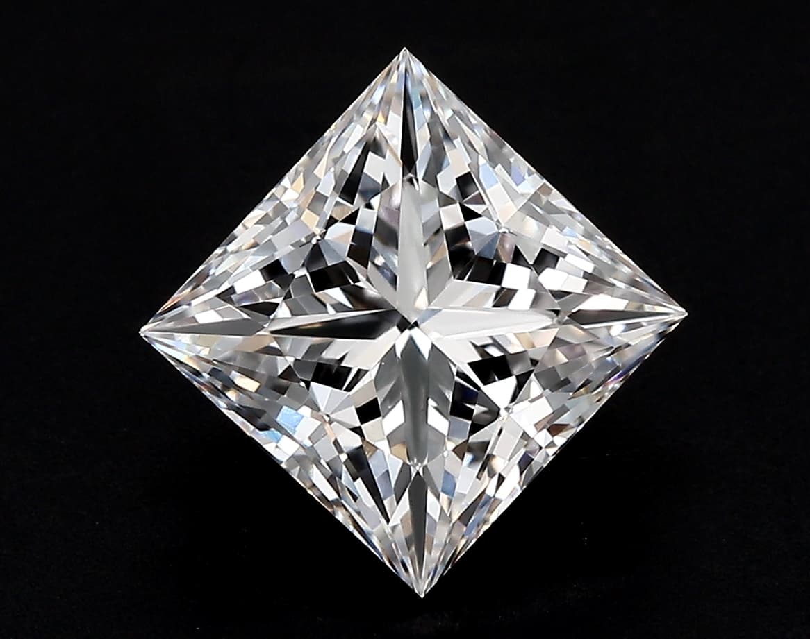 5.51ct | Princess | F | VVS2 | Excellent