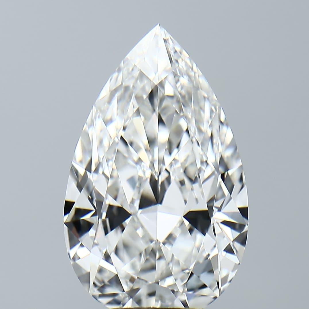 IGI | 4.75ct | Pear | F | VVS2 | Ideal