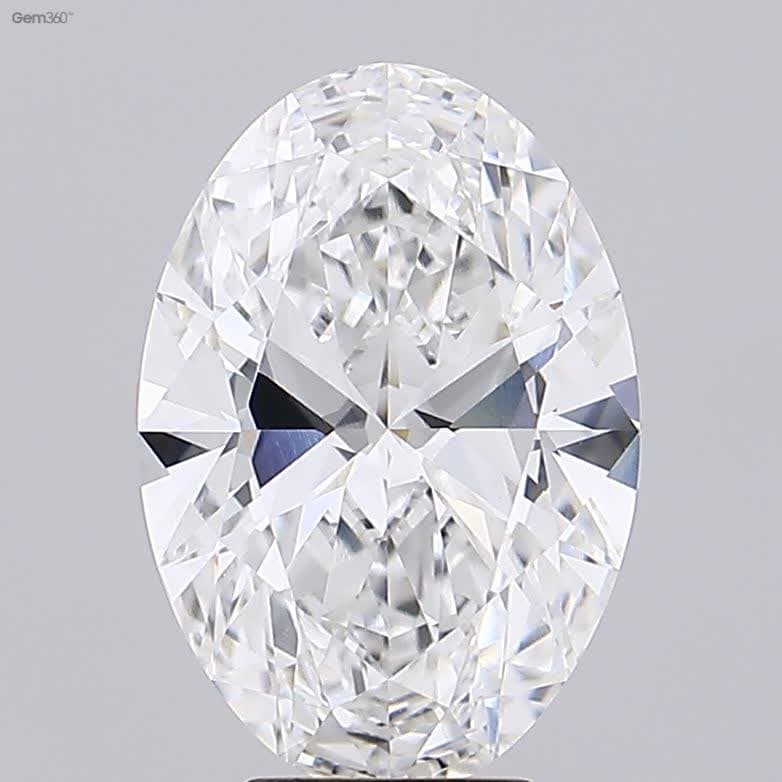 5.47ct | Oval | F | VVS2 | Ideal