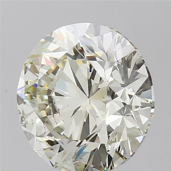 GIA | 3ct | Round | L | SI2 | Excellent