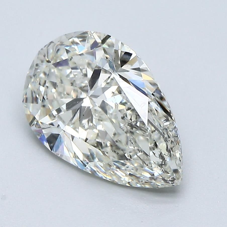 GIA | 1.9ct | Pear | J | SI2 | Excellent
