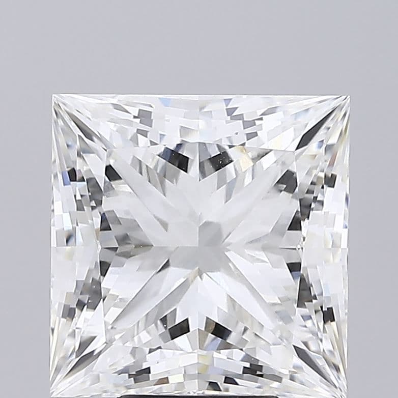 6.52ct | Princess | F | VVS2 | Ideal