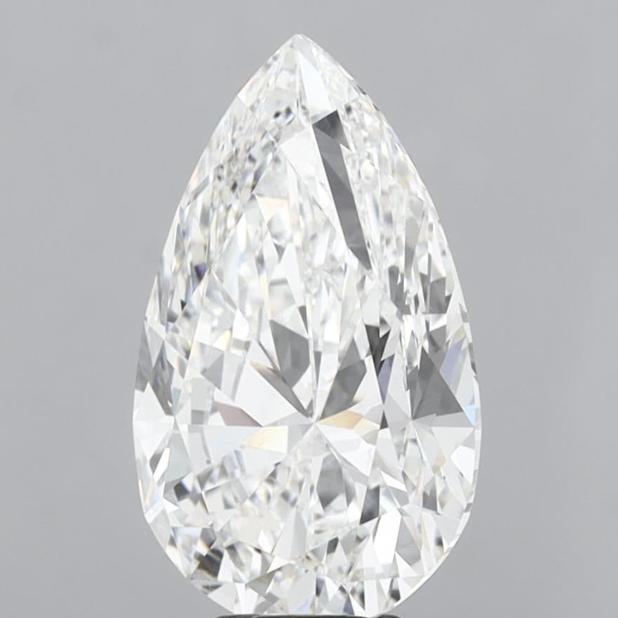 IGI | 8.01ct | Pear | F | VVS2 | Ideal