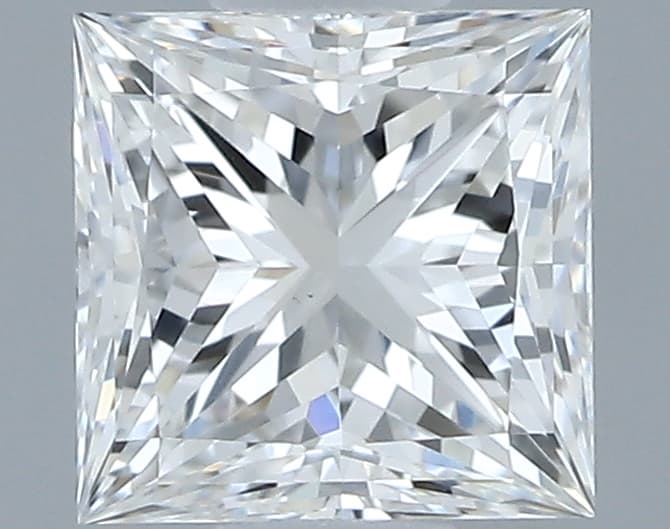 GIA | 0.5ct | Princess | F | VVS2 | Excellent