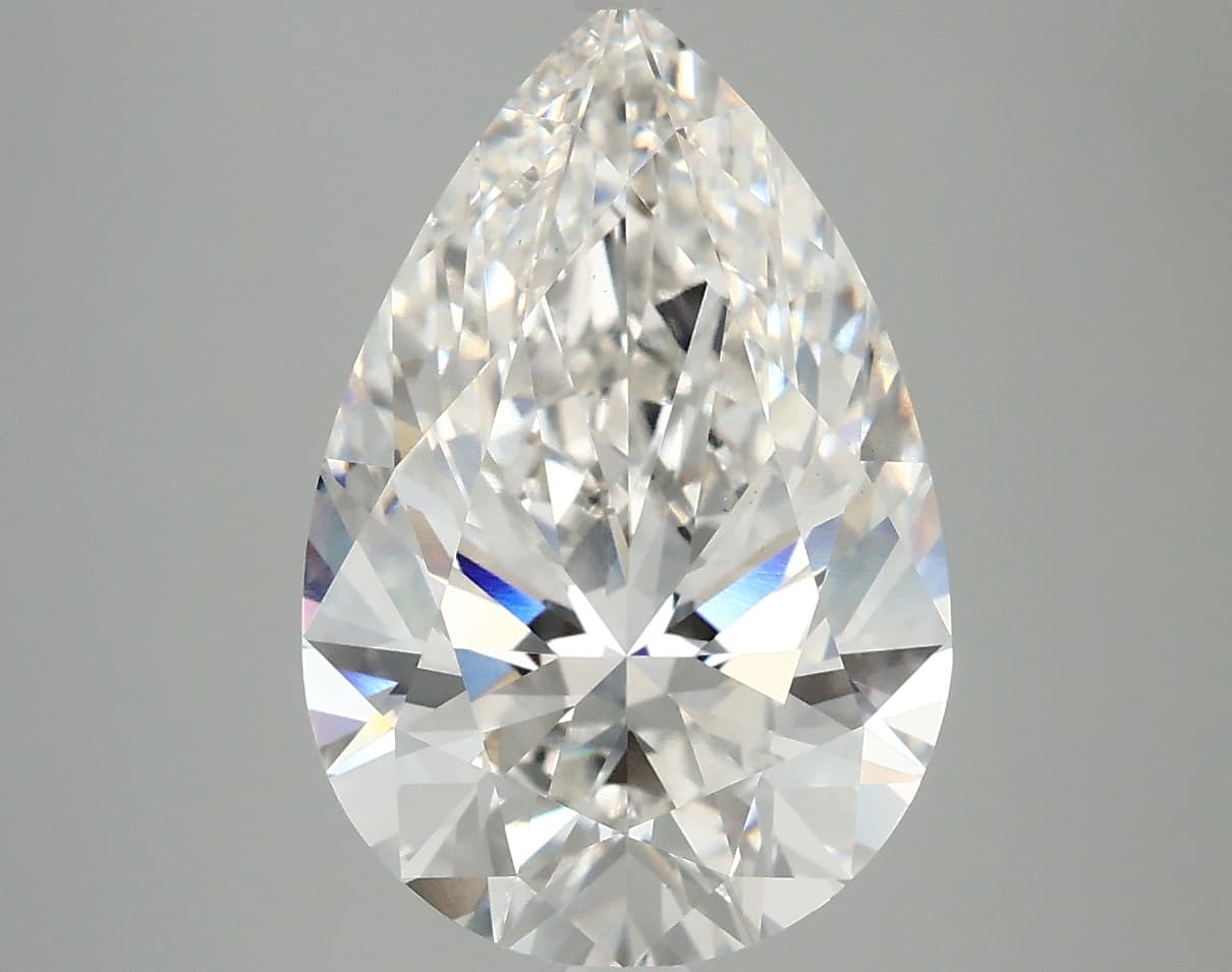 IGI | 4.8ct | Pear | F | VS1 | Ideal