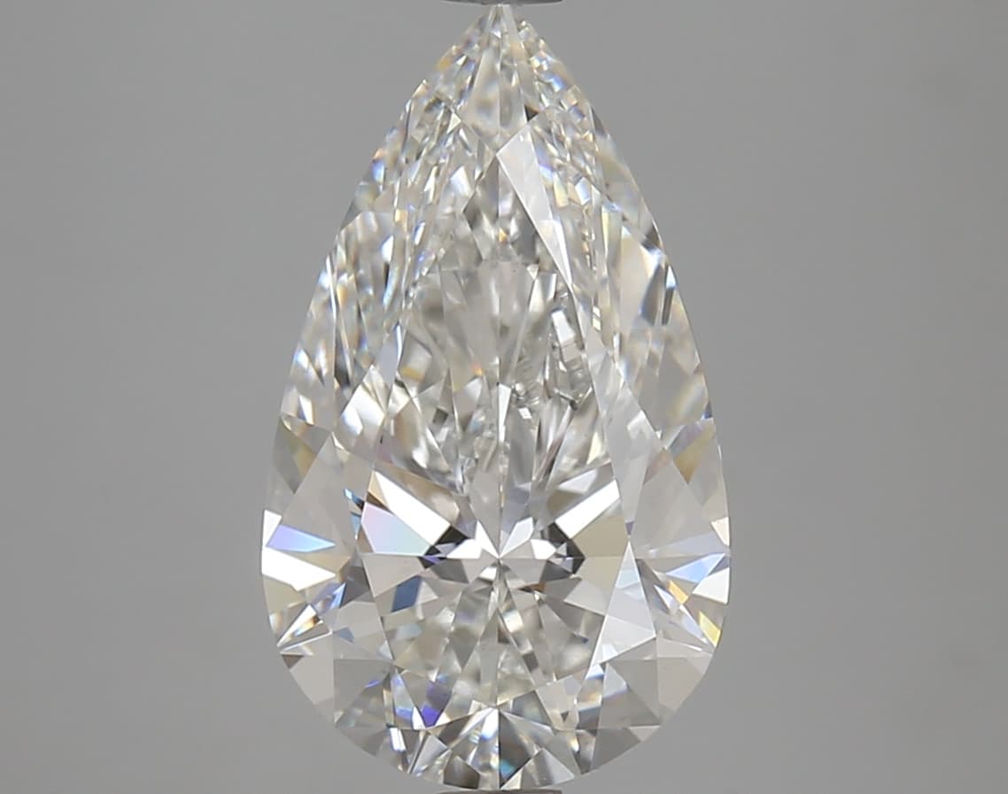 IGI | 4.1ct | Pear | F | VS1 | Ideal
