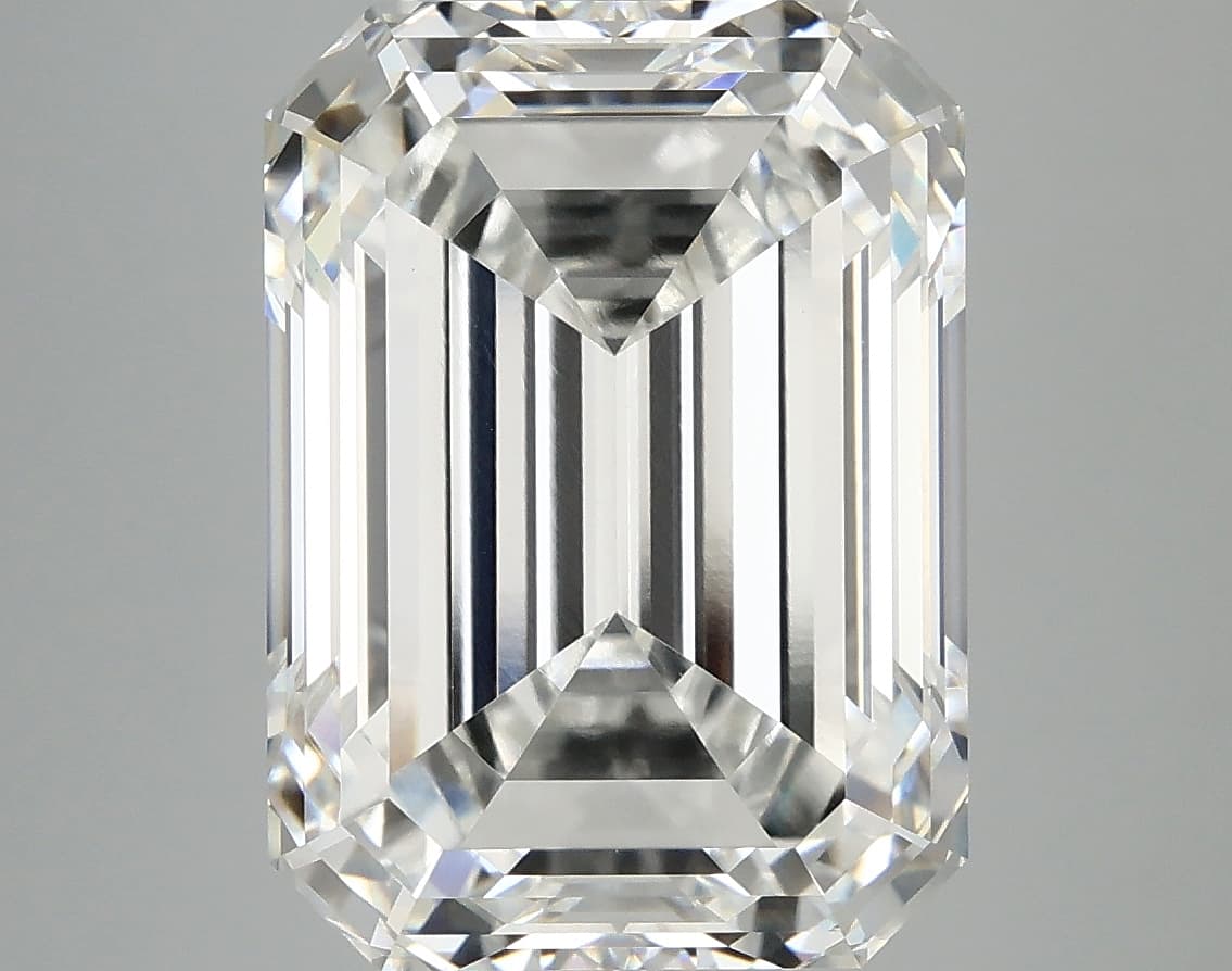 8.17ct | Emerald | F | VVS2 | Ideal