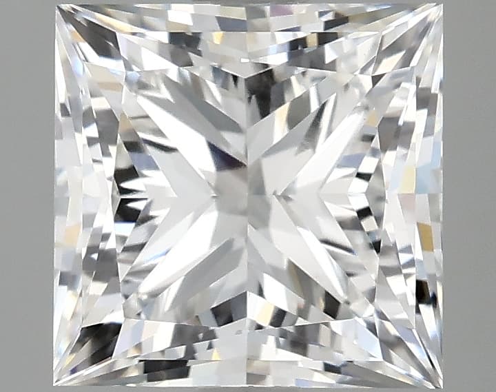 IGI | 2.91ct | Princess | E | VVS2 | Ideal
