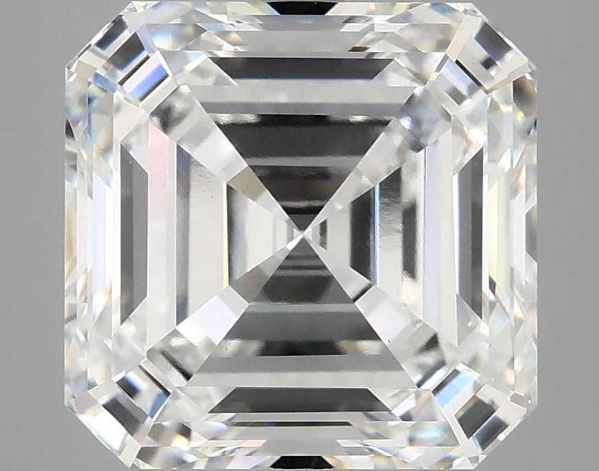 6.27ct | Asscher | F | VVS2 | Ideal