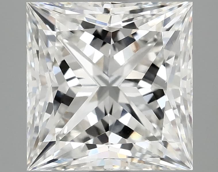 IGI | 3.81ct | Princess | F | VVS2 | Ideal
