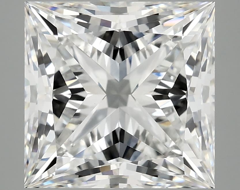 IGI | 4.92ct | Princess | F | VVS2 | Ideal