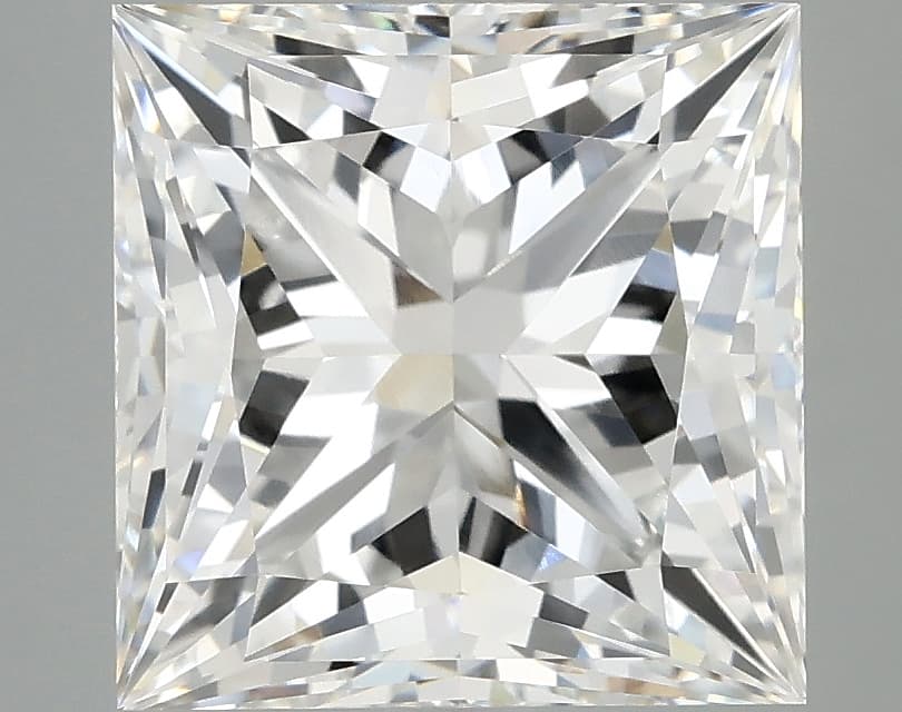 IGI | 5.1ct | Princess | F | VVS2 | Ideal
