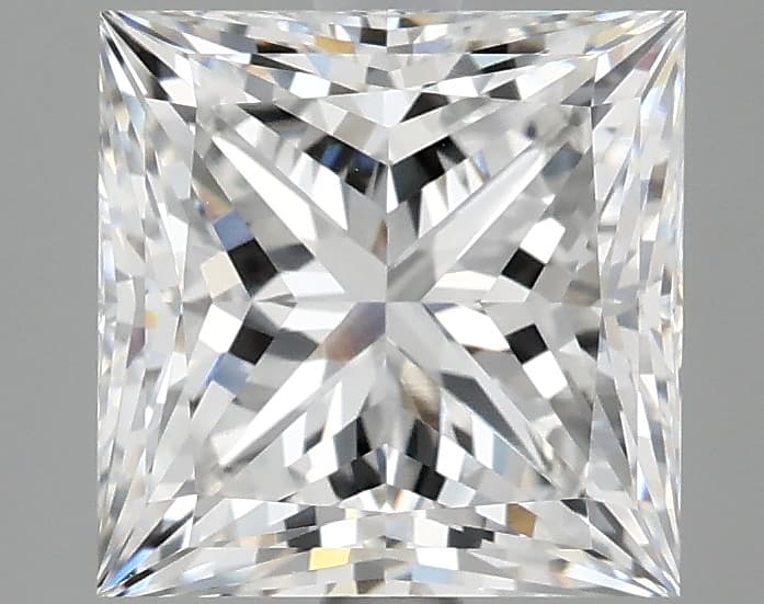 2.96ct | Princess | E | VVS2 | Excellent