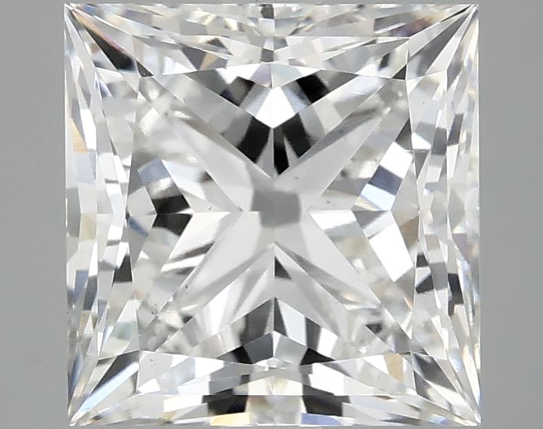 3.96ct | Princess | F | VS2 | Ideal