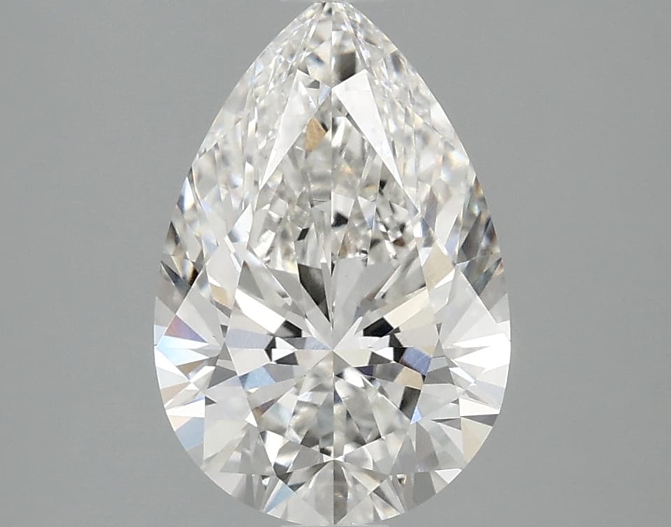 IGI | 2.4ct | Pear | F | VVS2 | Ideal