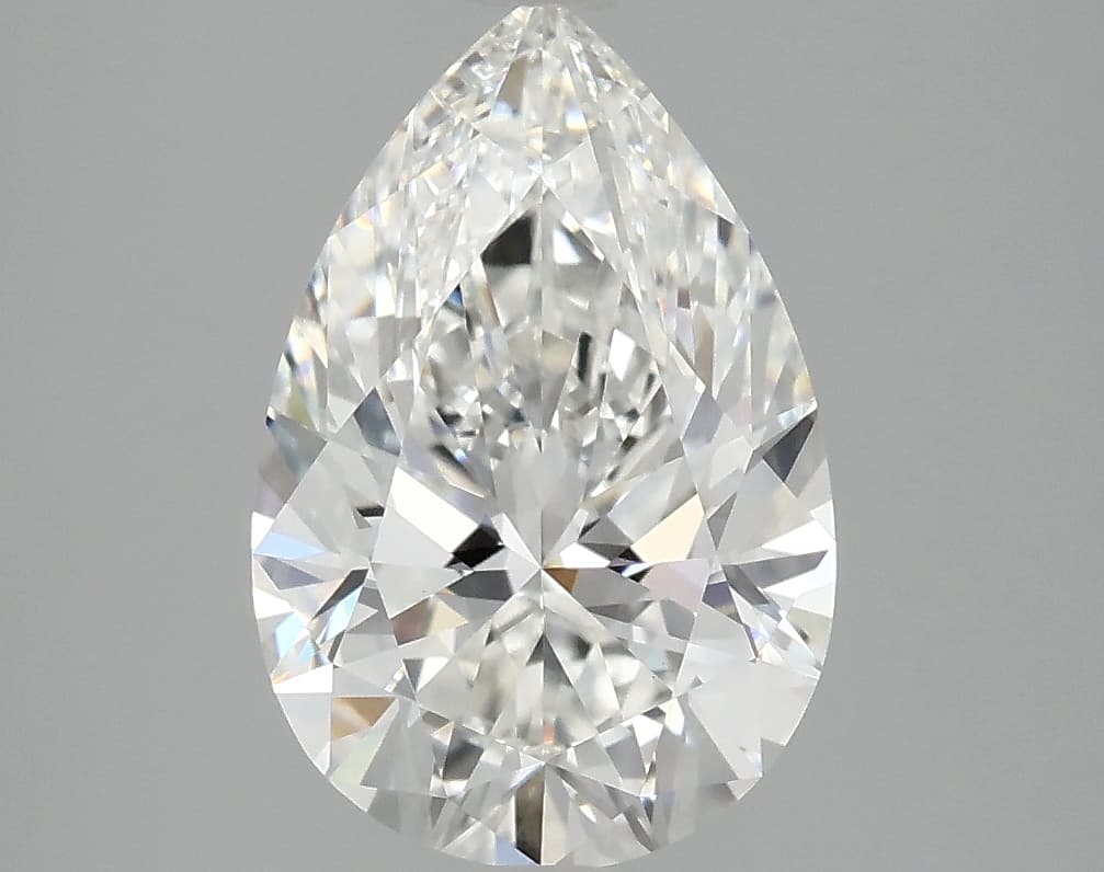 IGI | 2.97ct | Pear | F | VVS2 | Ideal