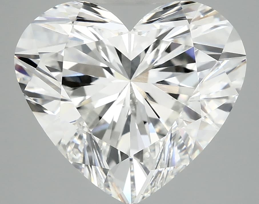 4.91ct | Heart | F | VVS2 | Ideal