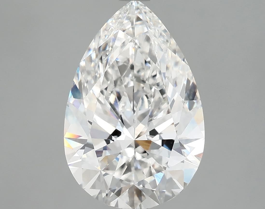 IGI | 3.92ct | Pear | E | VVS2 | Ideal