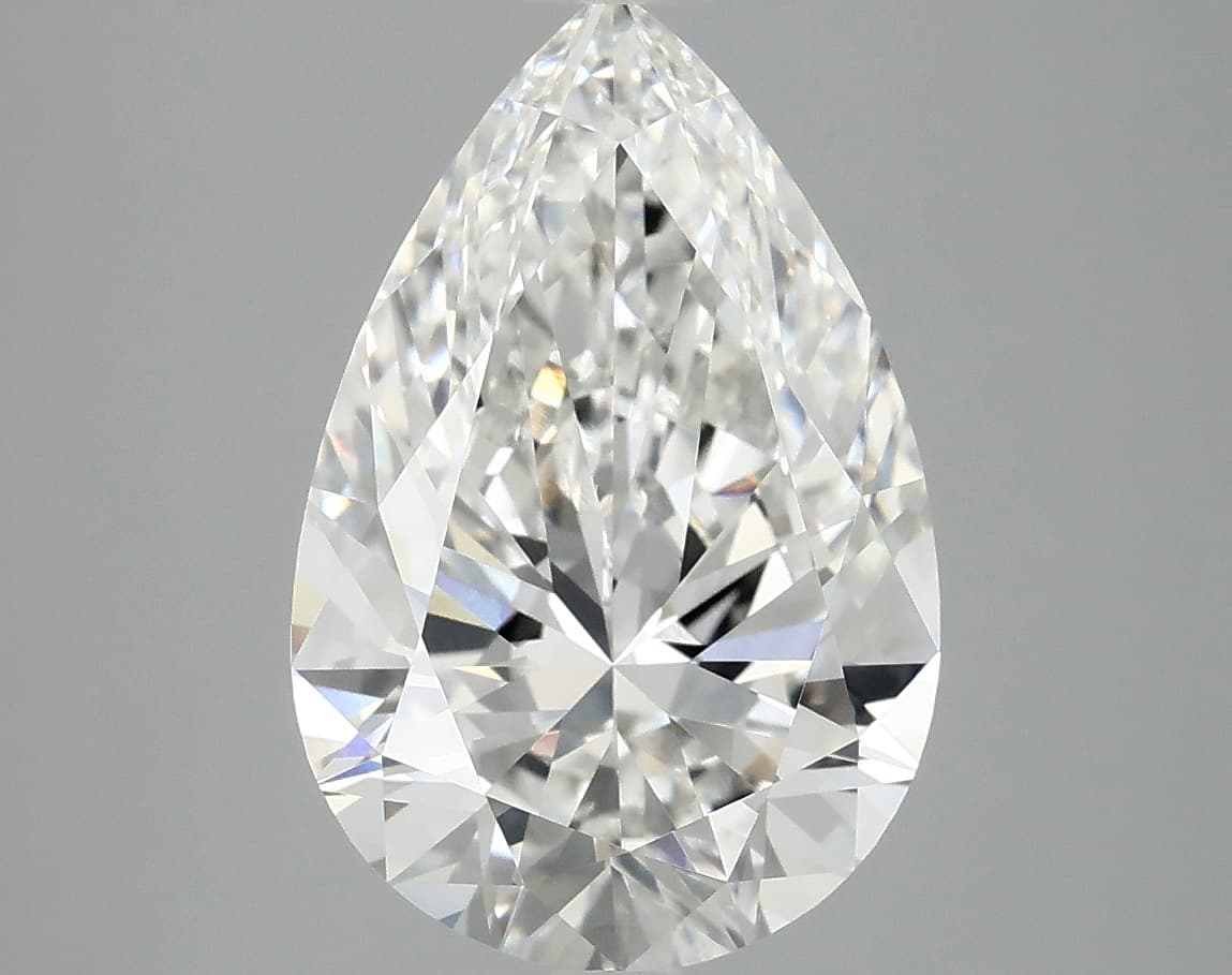 IGI | 3.9ct | Pear | F | VVS2 | Excellent