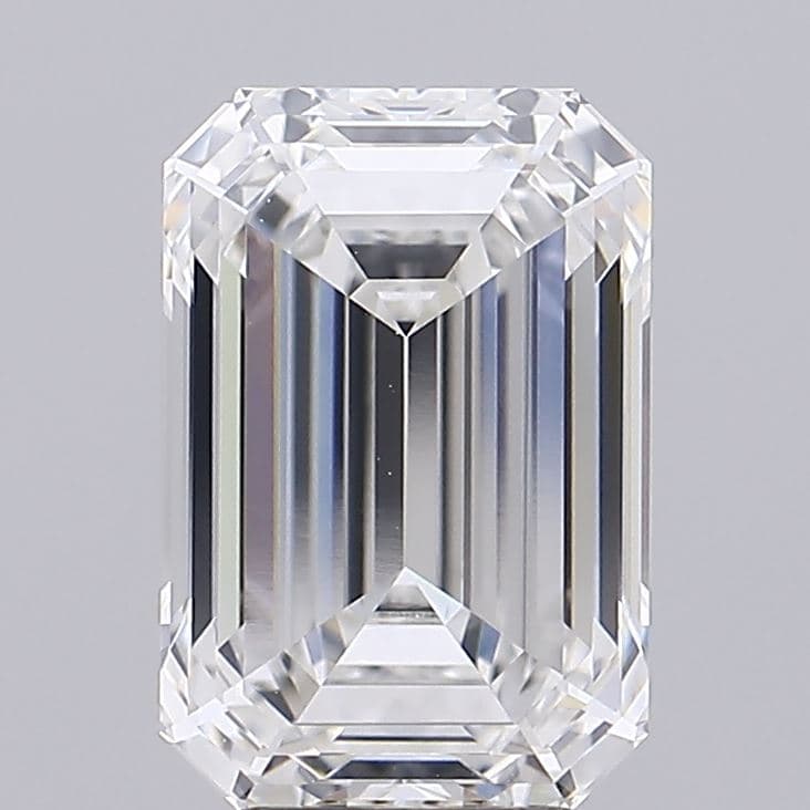 4.17ct | Emerald | D | VVS2 | Excellent