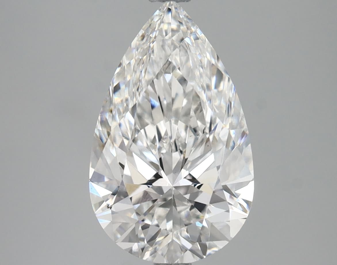IGI | 2.9ct | Pear | E | VVS2 | Ideal