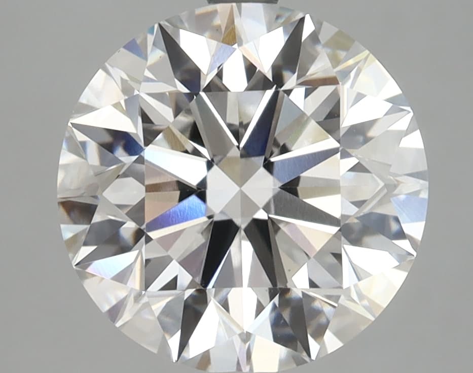3.96ct | Round | F | VVS2 | Excellent