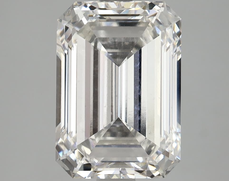 3.47ct | Emerald | F | VS2 | Ideal