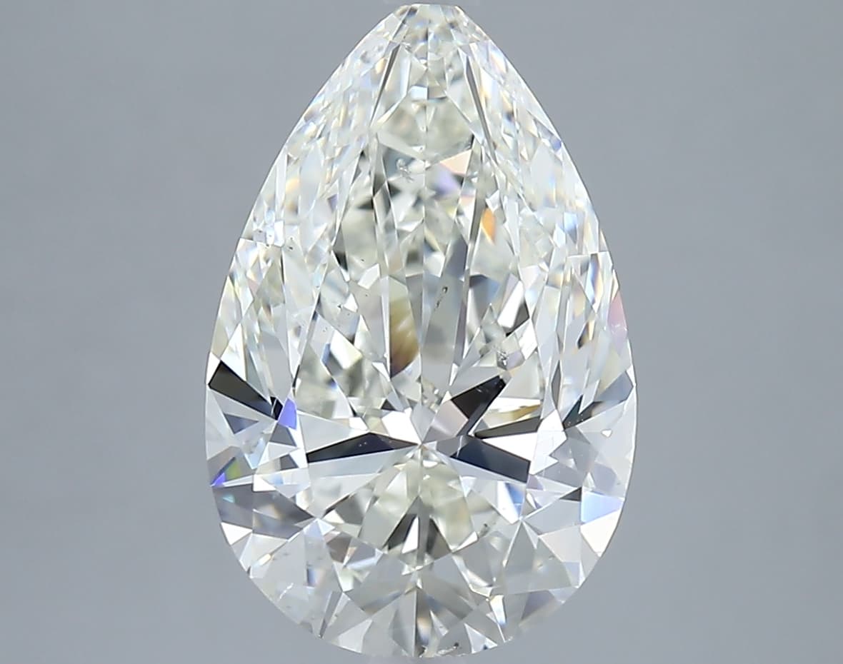 GIA | 4.01ct | Pear | J | SI2 | Very Good